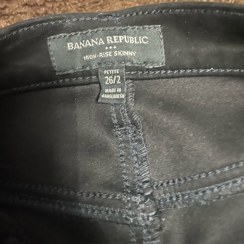 Banana Republic Velvet High Rise Pants Petite 26 - Picture 5 of 11